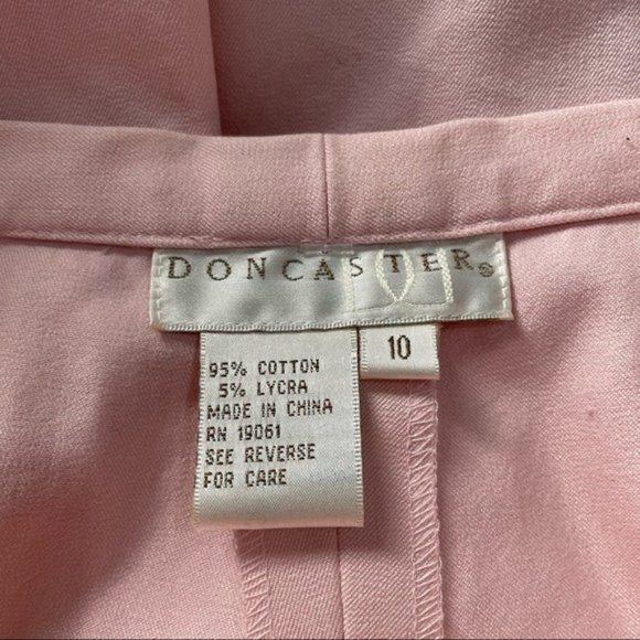 NWT Doncaster vintage pastel cotton cropped tapered tailored lightweight pants - Picture 5 of 10